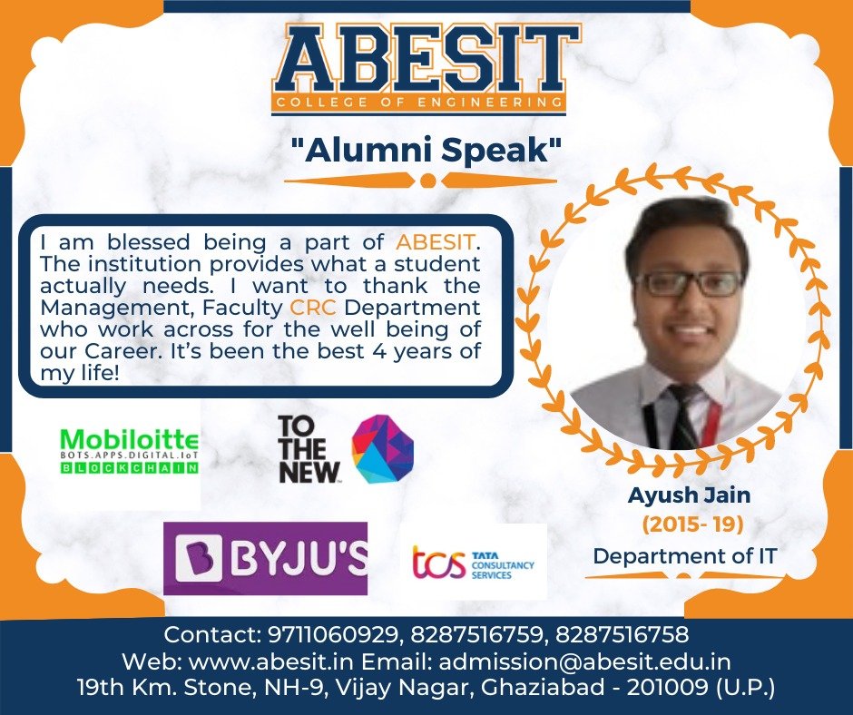 Alumni Speak-Ayush(IT)