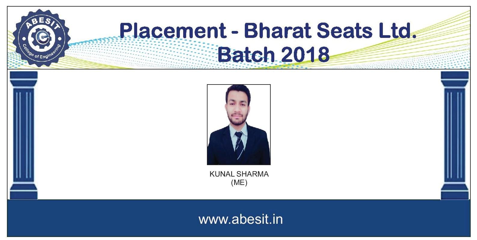 Selection in Bharat Seats Ltd.
