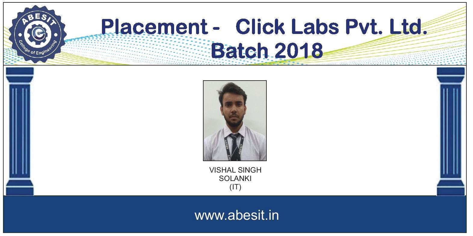 Selection in  ​ Click Labs Pvt Ltd.