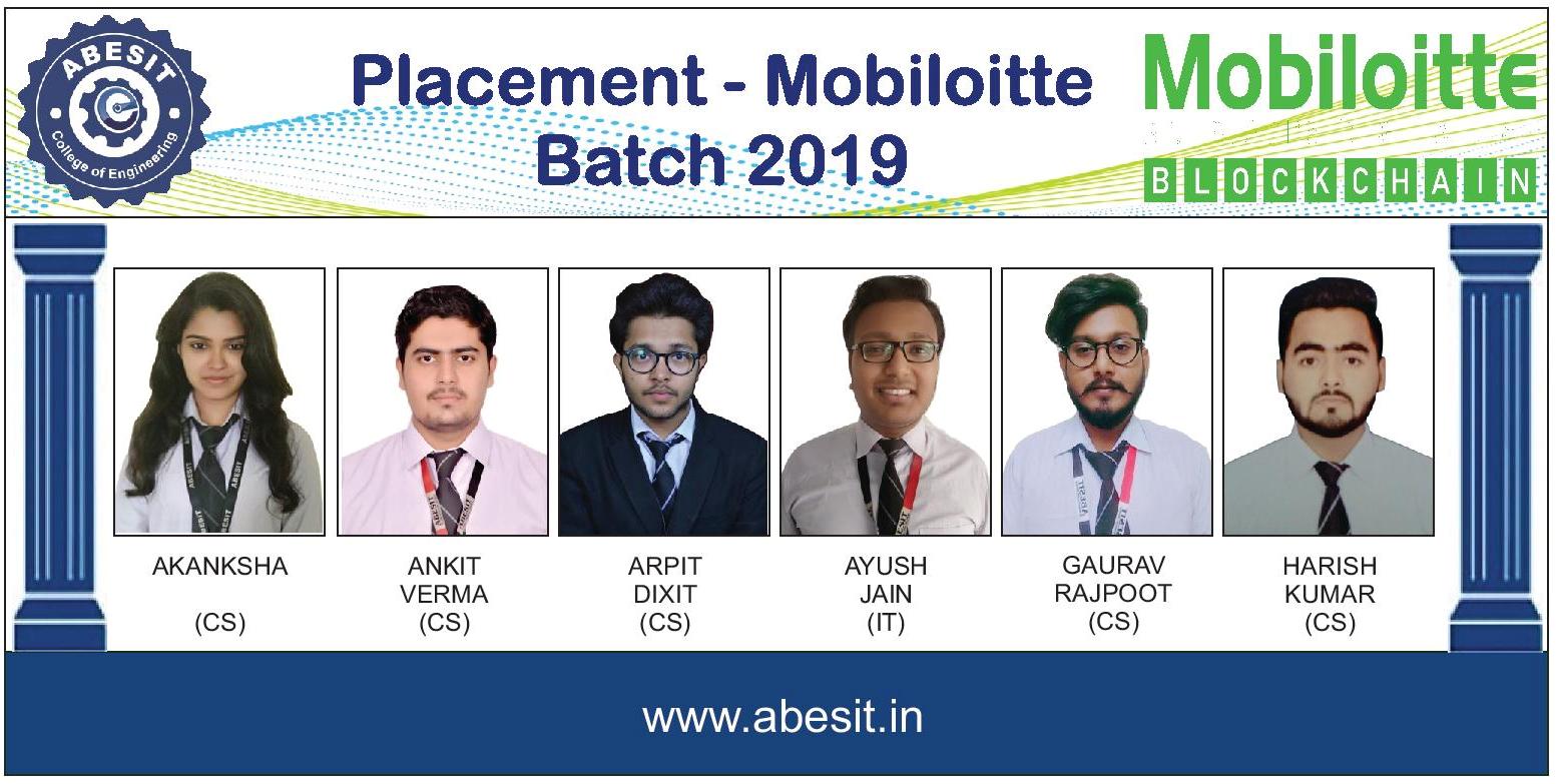 Selections in Mobiloitte – 2019 Batch