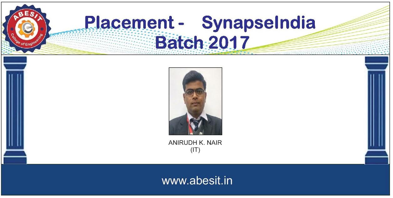 Selection in SynapseIndia