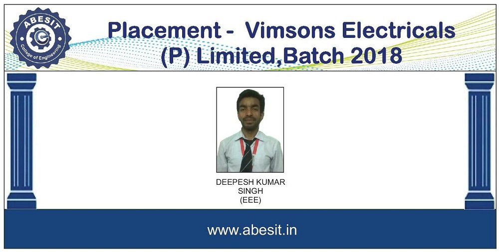 Selection in Vimsons Electricals