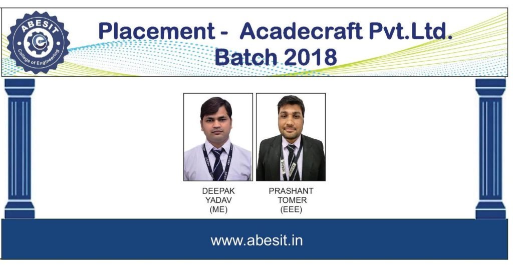 Selections in Acadecraft Pvt. Ltd.