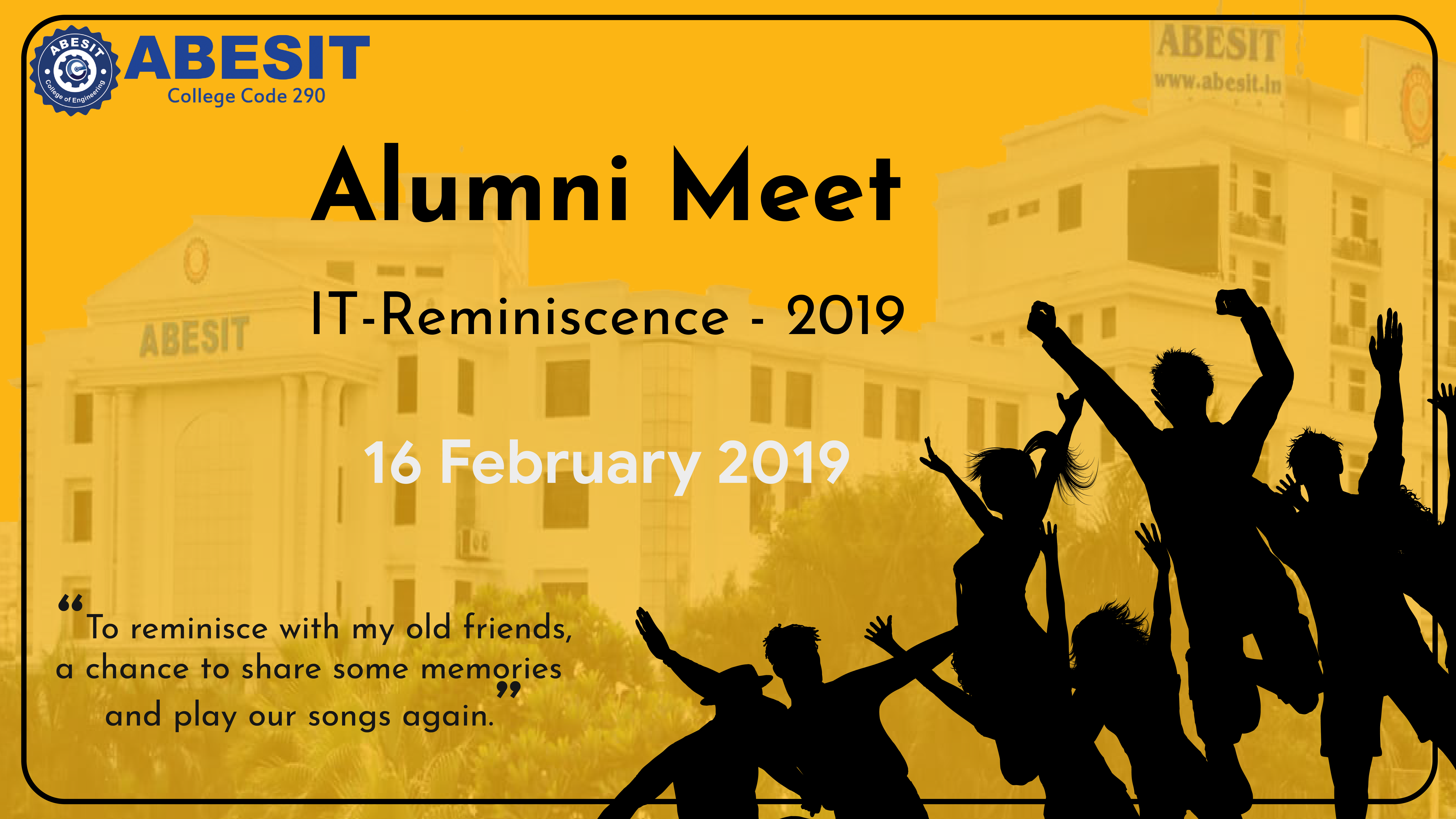 IT Department : Alumni Meet Notice