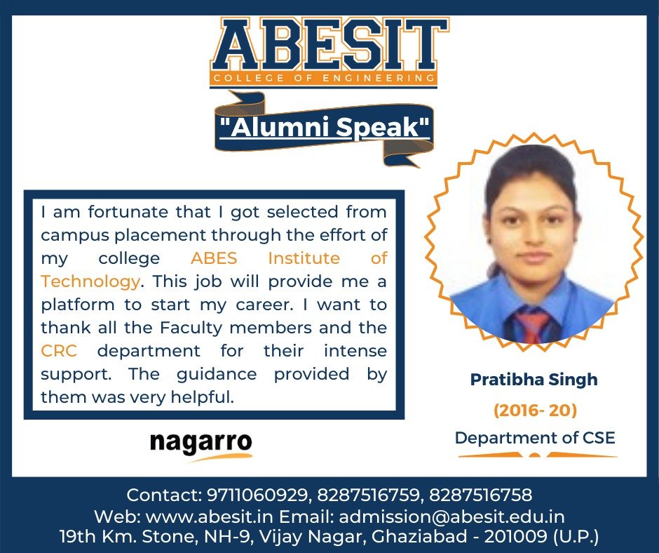 Alumni Speak – Pratibha Singh (CSE)