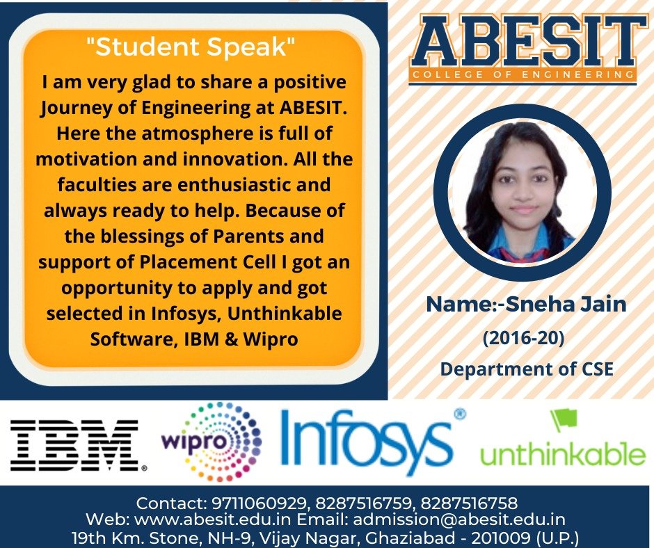 Alumni Speak – Sneha Jain (CSE)