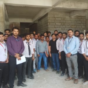 Industrial Visit of Civil Engineering students to Crest Hospital Project Site