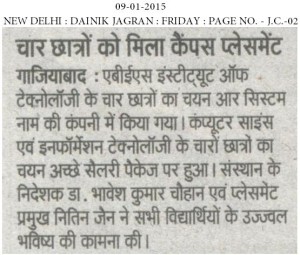Campus placement drive  of R Systems International Ltd. 